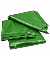 Prelata cu inele 2 x 3 m, 120 g/mp, verde